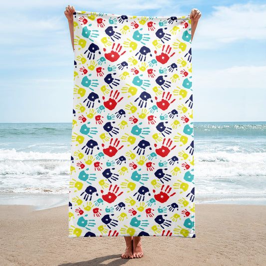 Autism Awareness Beach Towel