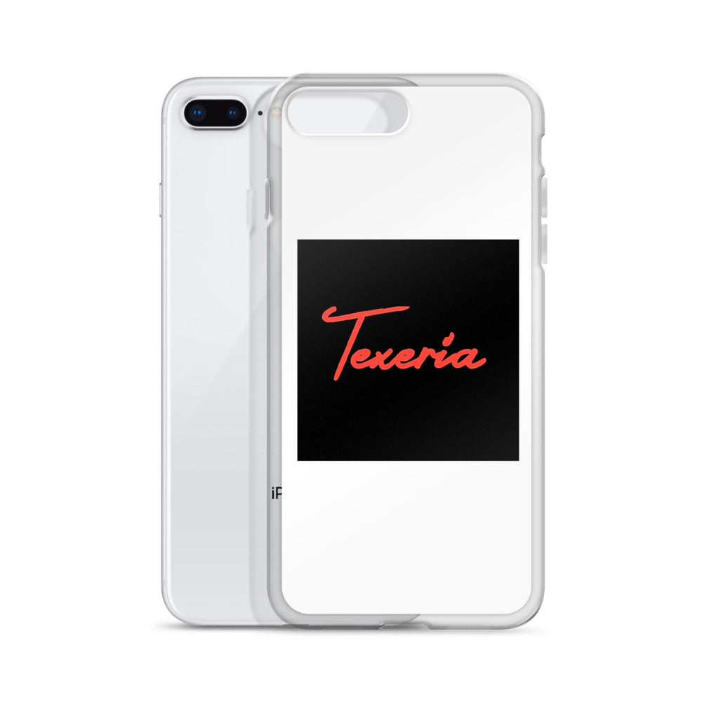 Red Logo Script iPhone Case