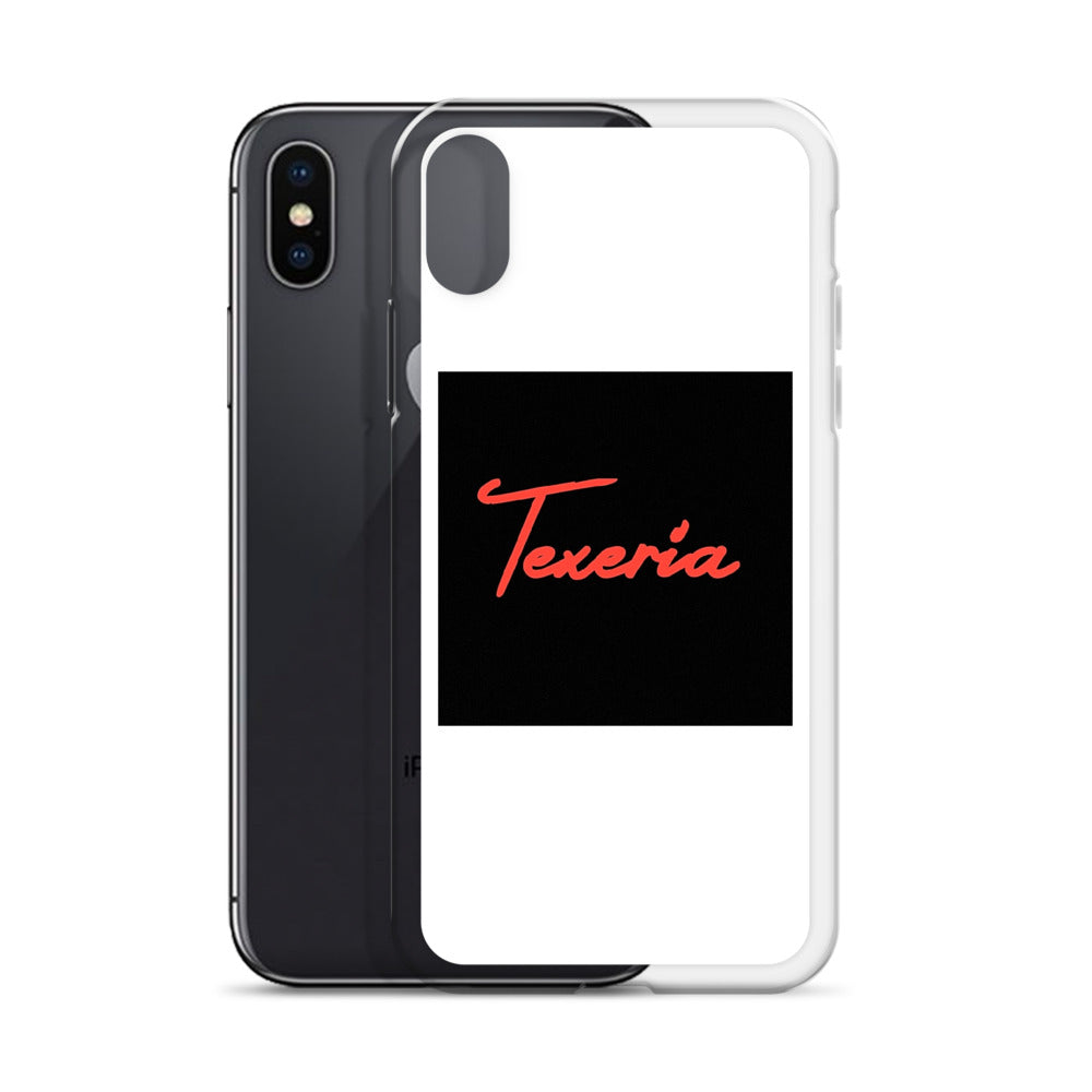 Red Logo Script iPhone Case