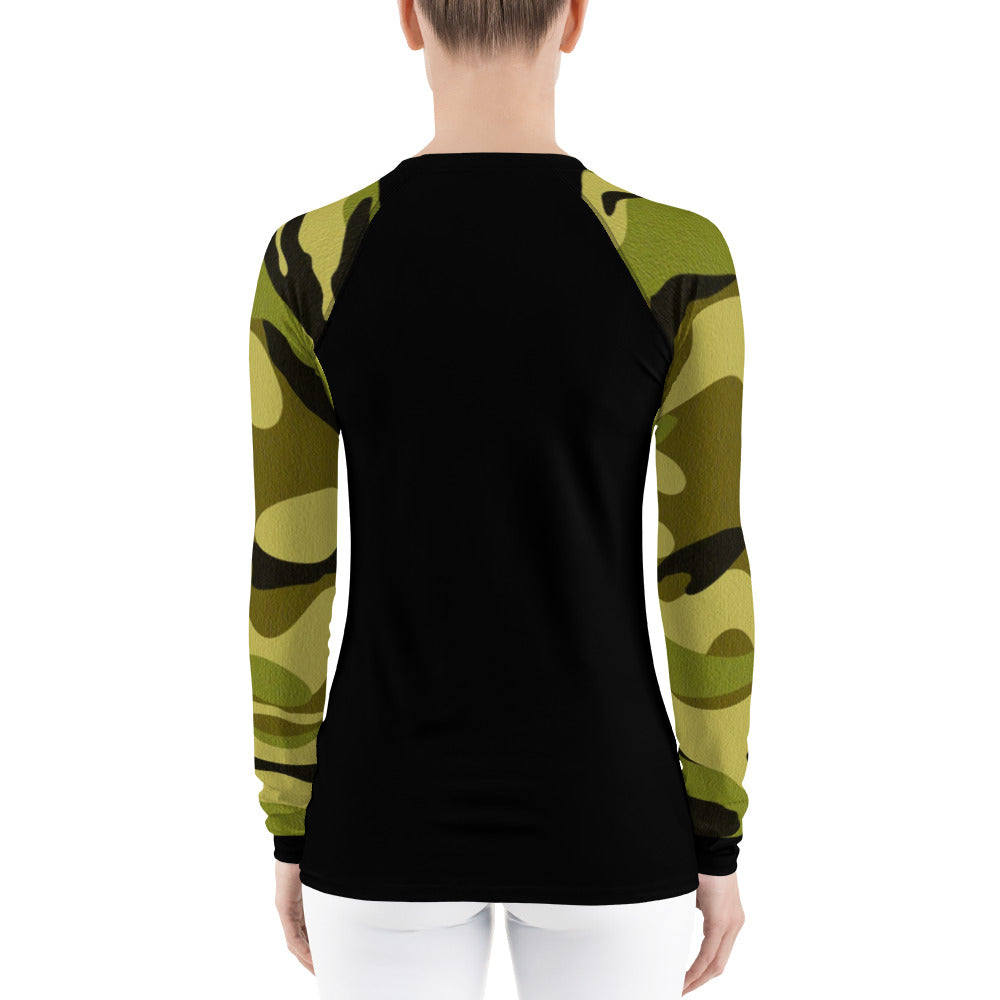 Camo 2 (green)  Women's Long Sleeve Dry Fit