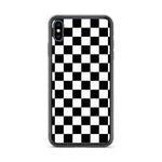 Checkered Black iPhone Case