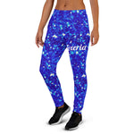 Crystal Blue Women's Joggers  (name on the Thigh)
