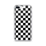 Checkered Black iPhone Case