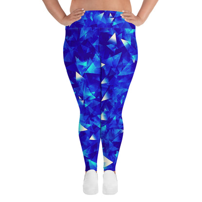 Crystal Blue Plus Size Leggings