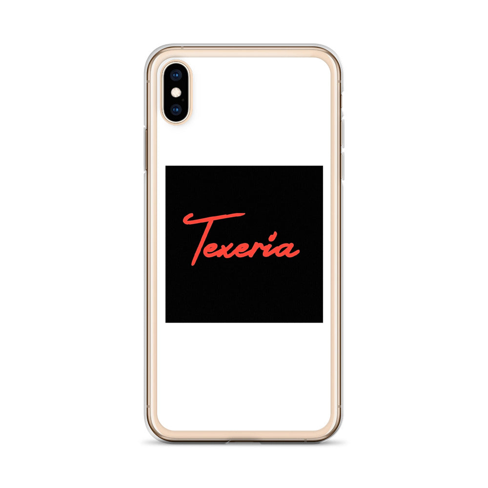 Red Logo Script iPhone Case