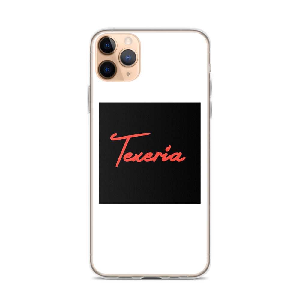 Red Logo Script iPhone Case