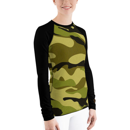 Camo (green) Women's Long Sleeve Dry Fit