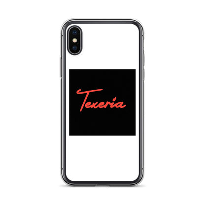 Red Logo Script iPhone Case