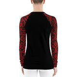 Chandelier Red Women's long sleeve dry fit (black)