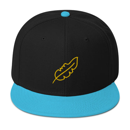 Feather Snapback Hat (Yellow)