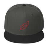 Feather Snapback Hat (Red)