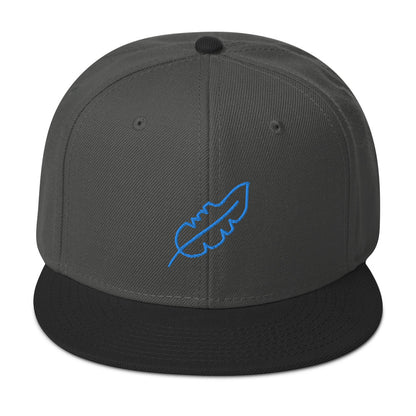 Feather Snapback Hat (Royal Blue)