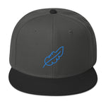 Feather Snapback Hat (Royal Blue)