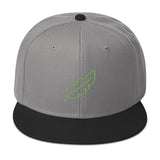 Feather Snapback Hat (Lime)