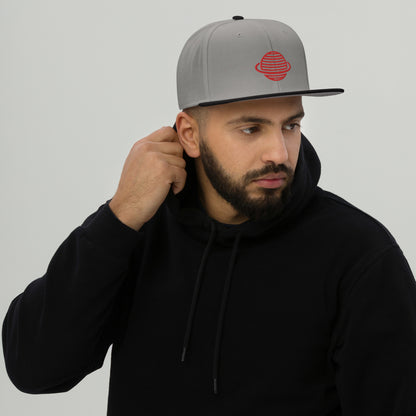 Saturn Snapback Hat (Red)
