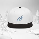 Feather Snapback Hat (Blue)