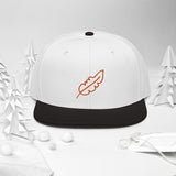 Feather Snapback Hat (Orange)