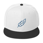 Feather Snapback Hat (Blue)