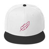 Feather Snapback Hat (Pink)