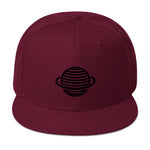 Saturn Snapback Hat (Black)