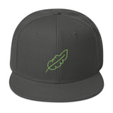 Feather Snapback Hat (Lime)