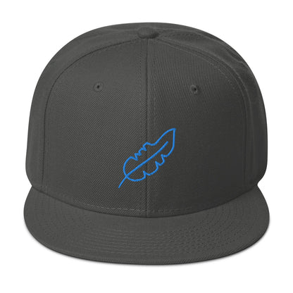 Feather Snapback Hat (Royal Blue)