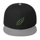 Feather Snapback Hat (Lime)