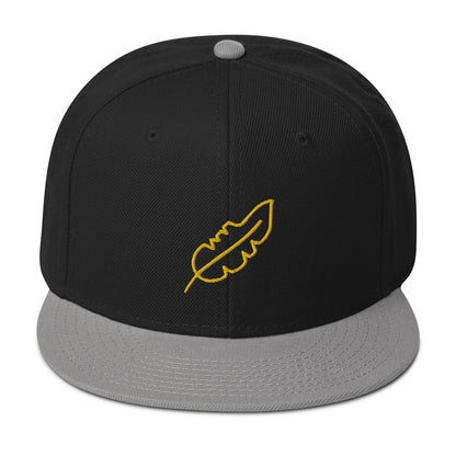 Feather Snapback Hat (Yellow)