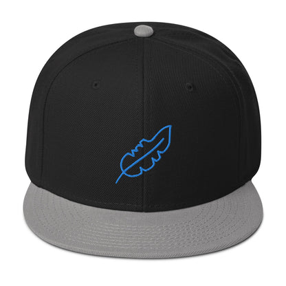 Feather Snapback Hat (Royal Blue)
