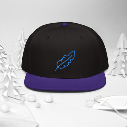 Feather Snapback Hat (Royal Blue)