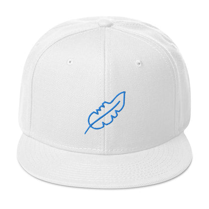 Feather Snapback Hat (Royal Blue)