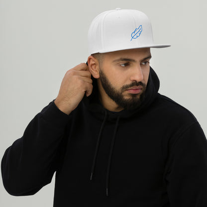 Feather Snapback Hat (Royal Blue)