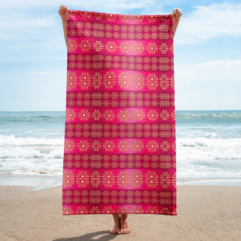 Pinkology Beach Towel