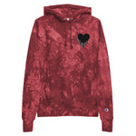 Heart Unisex Champion tie-dye hoodie
