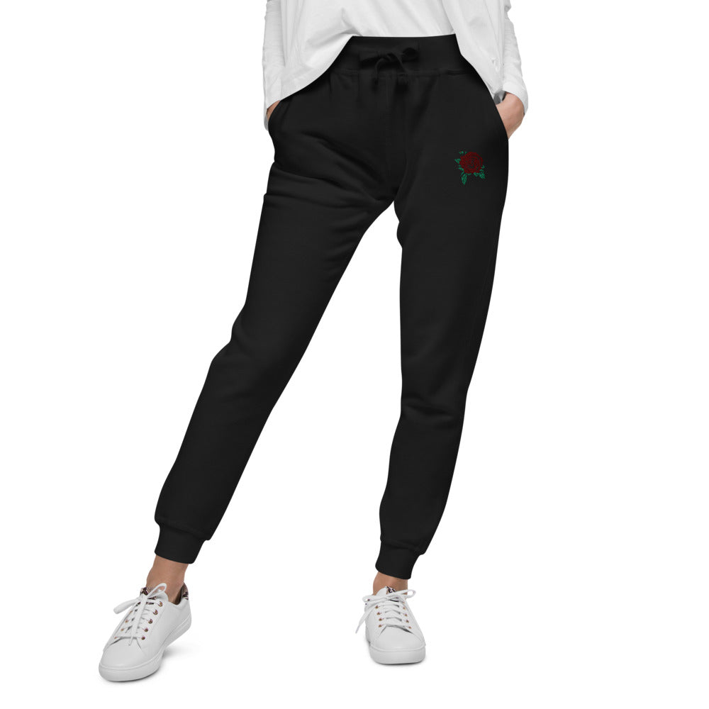 Rose Unisex fleece sweatpants