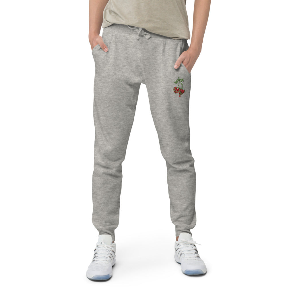 Cherries Unisex fleece sweatpants