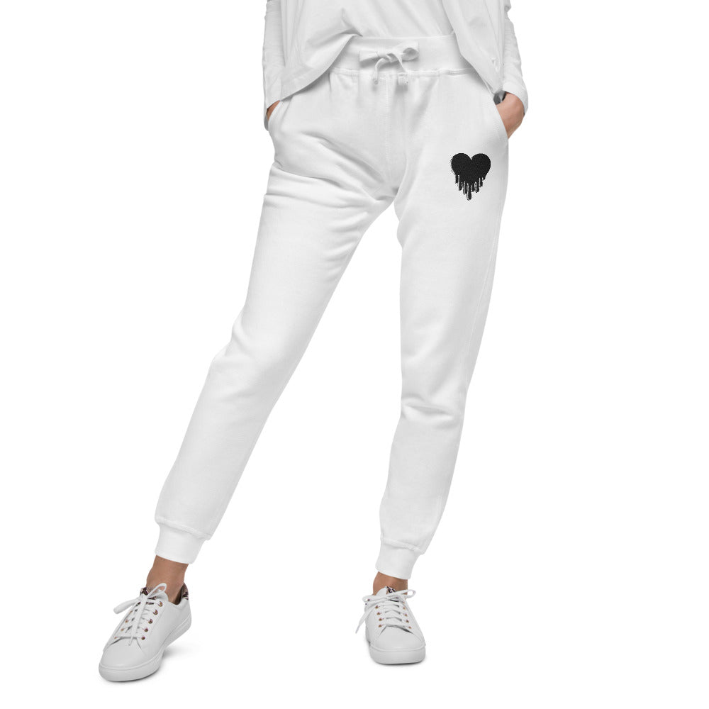 Heart Unisex fleece sweatpants