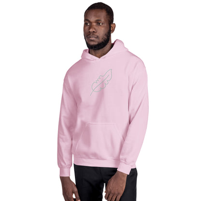 Feather Unisex Hoodie (White)