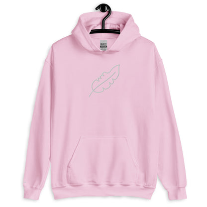 Feather Unisex Hoodie (White)