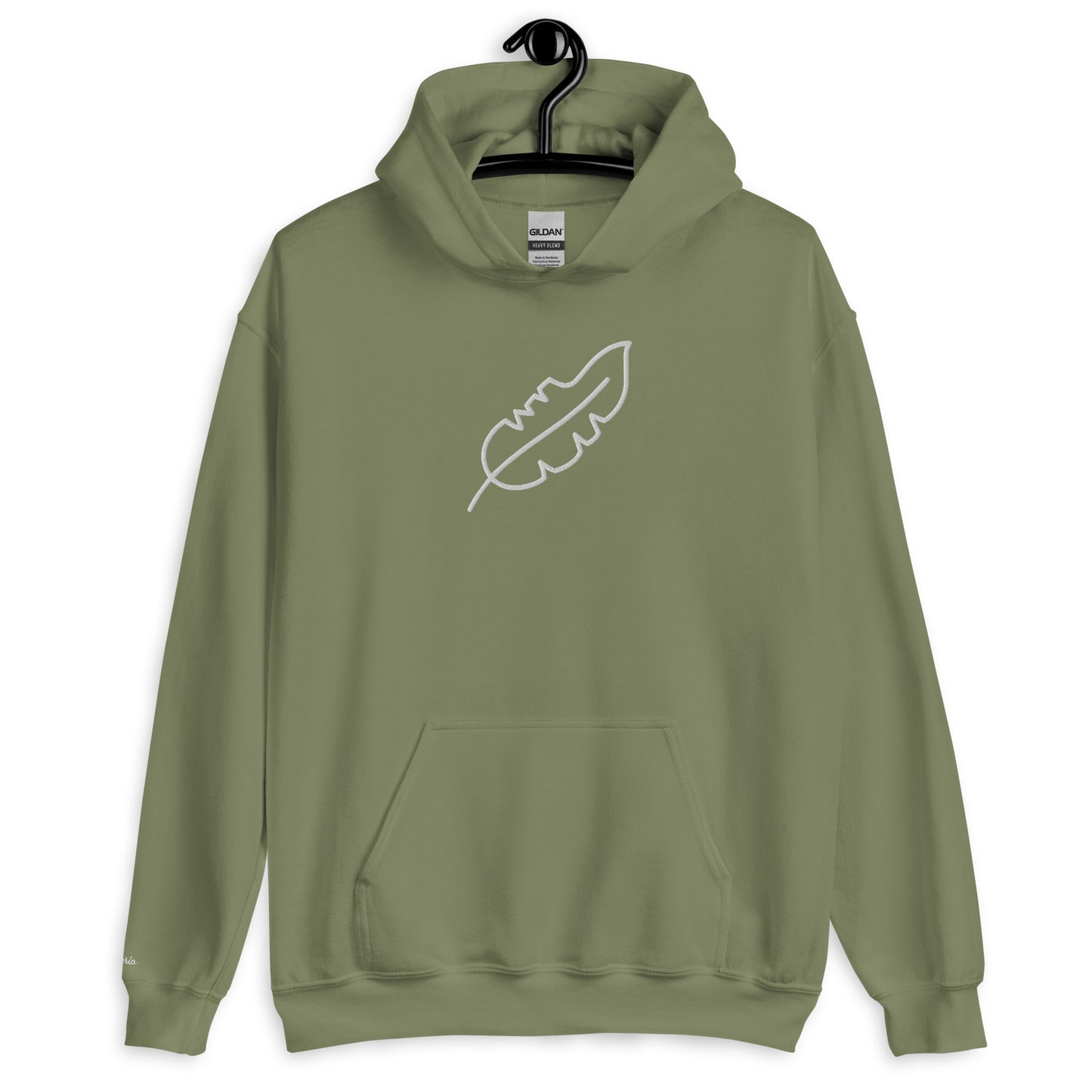 Feather Unisex Hoodie (White)