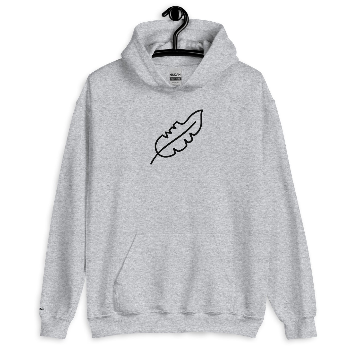 Feather Unisex Hoodie (Black)