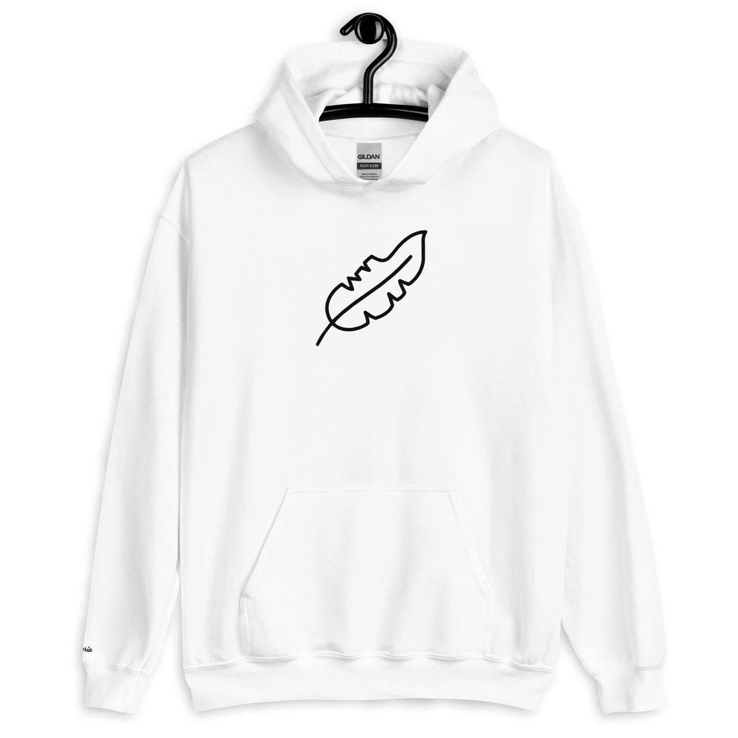 Feather Unisex Hoodie (Black)