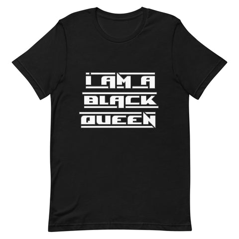 I am a black queen t-shirt white