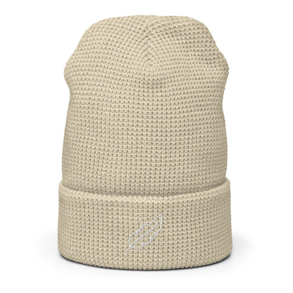 Feather Waffle beanie (White)